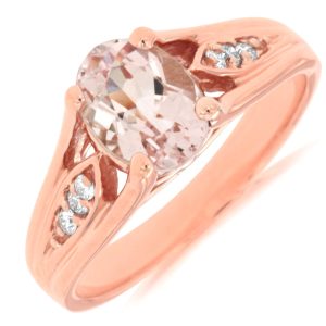 MORGANITE & DIAMOND RING