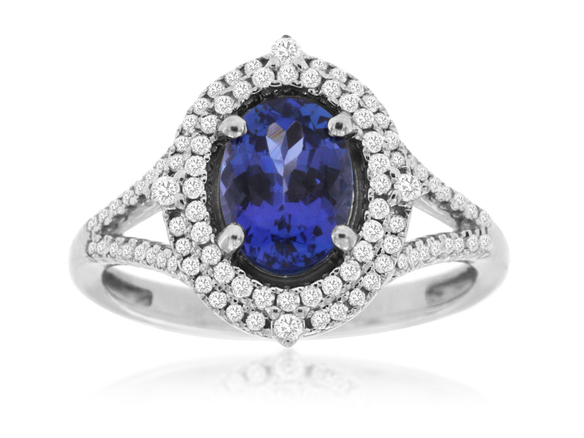 TANZANITE & DIAMOND RING