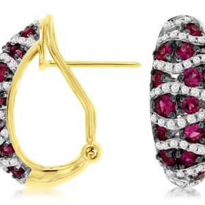 RUBY & DIAMOND EARRING