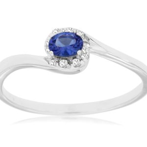 TANZANITE & DIAMOND RING