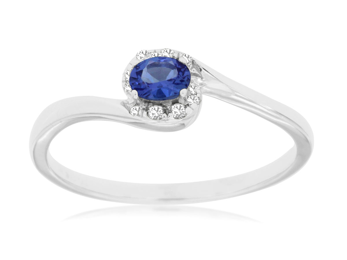 TANZANITE & DIAMOND RING