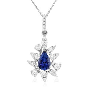 TANZANITE & DIAMOND PENDANT