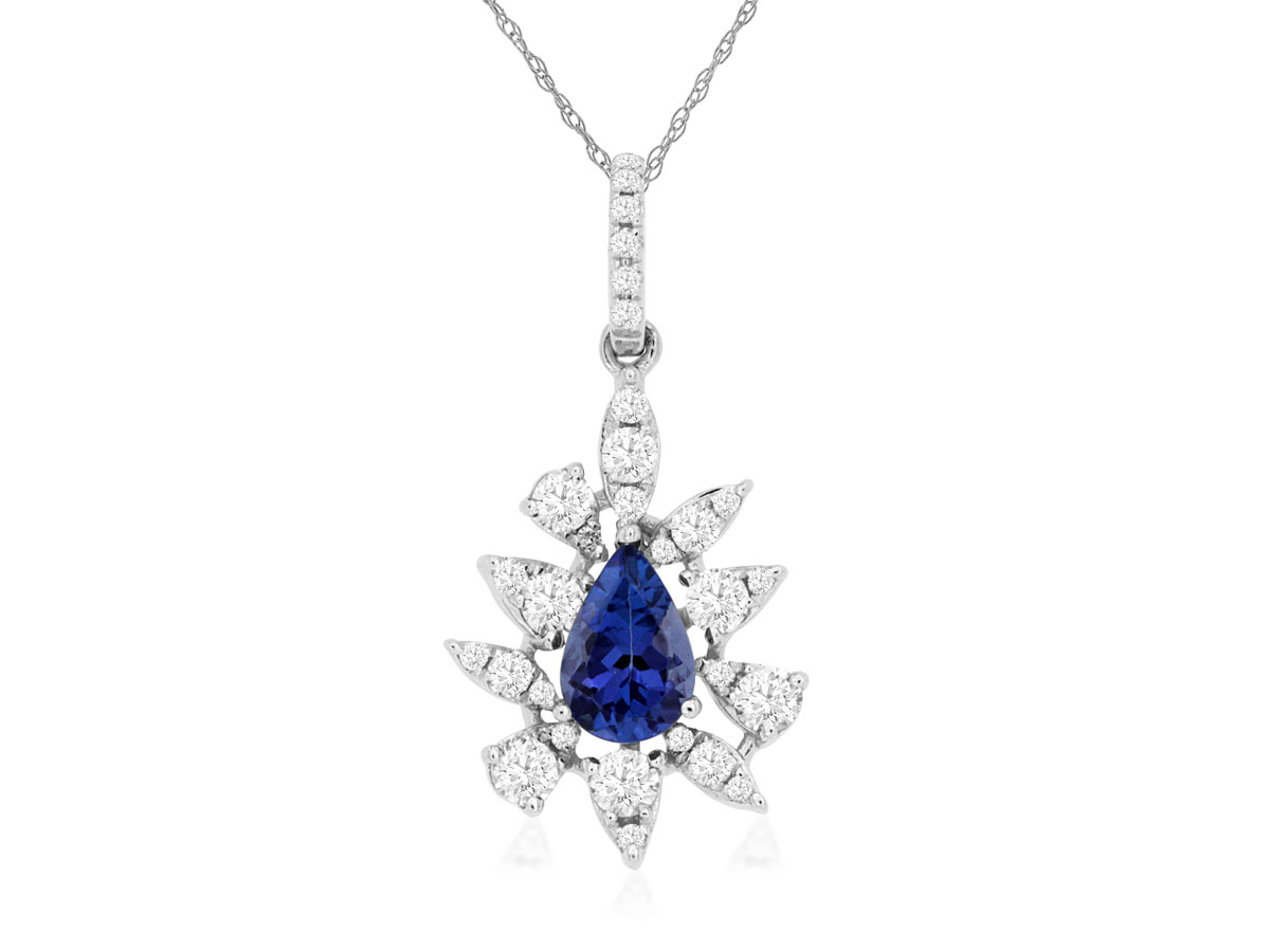 TANZANITE & DIAMOND PENDANT