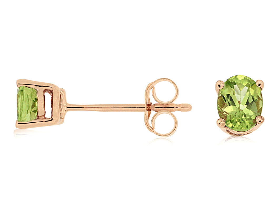 PERIDOT STUDS