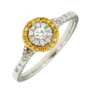 YELLOW DIAMOND & DIAMOND RING