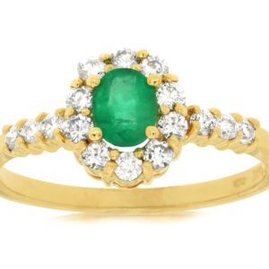 EMERALD & DIAMOND RING