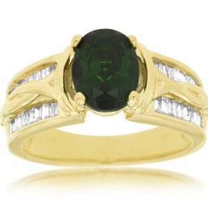 RUSSALITE & DIAMOND RING
