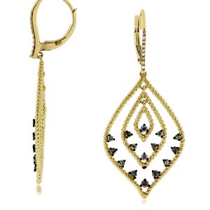 MOCHA DIAMOND & DIA EARRING