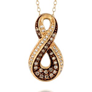 DIAMOND & MOCHA DIA PENDANT