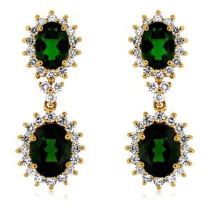 RUSSALITE & DIAMOND EARRING