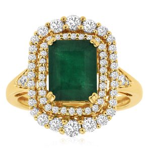 EMERALD & DIAMOND RING