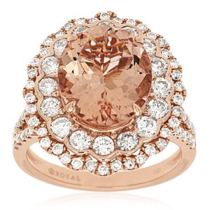 MORGANITE & DIAMOND RING