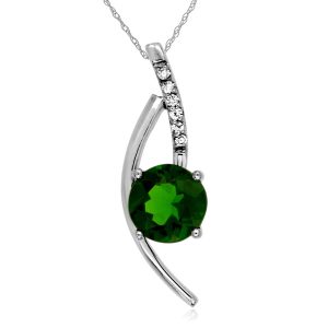 RUSSALITE & DIAMOND PENDANT