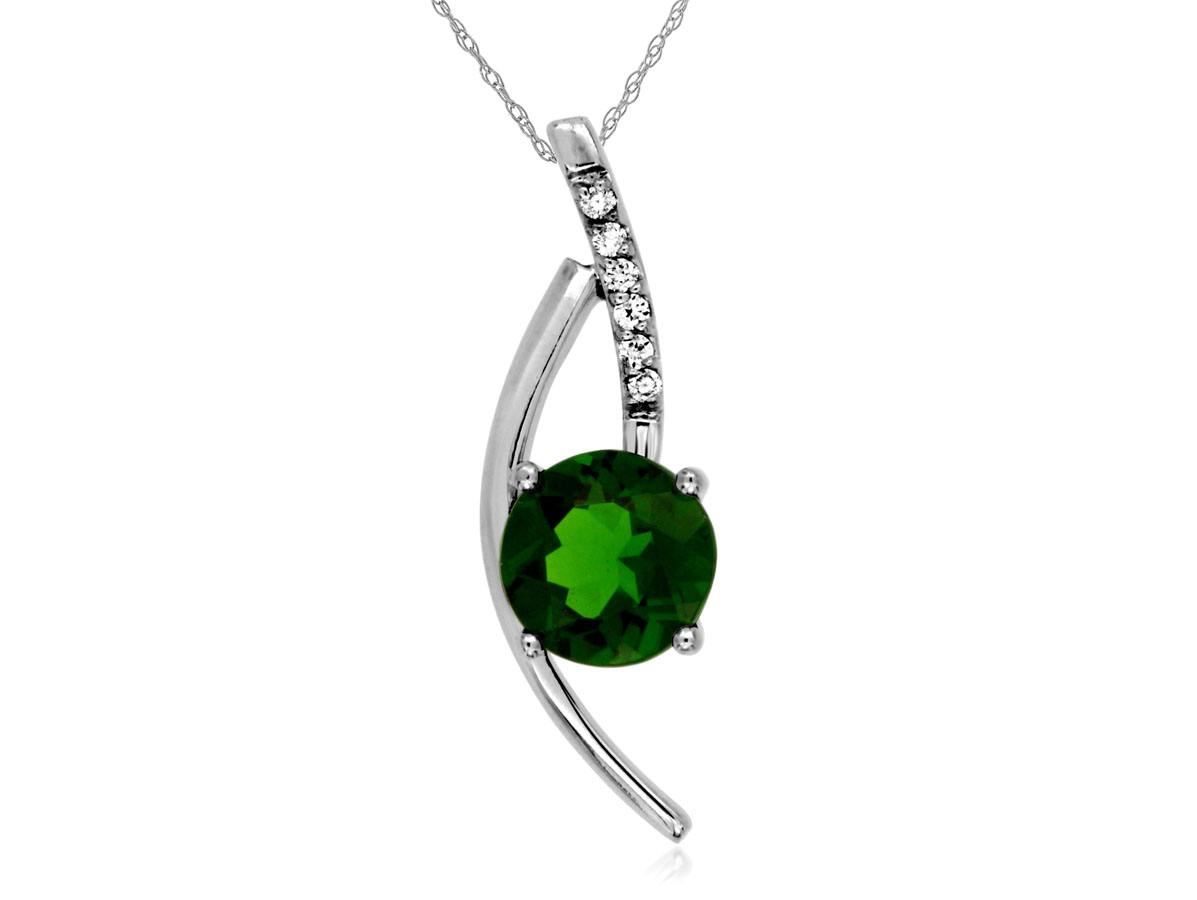 RUSSALITE & DIAMOND PENDANT