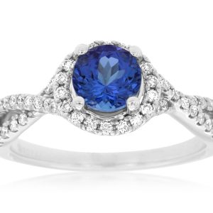 TANZANITE & DIAMOND RING