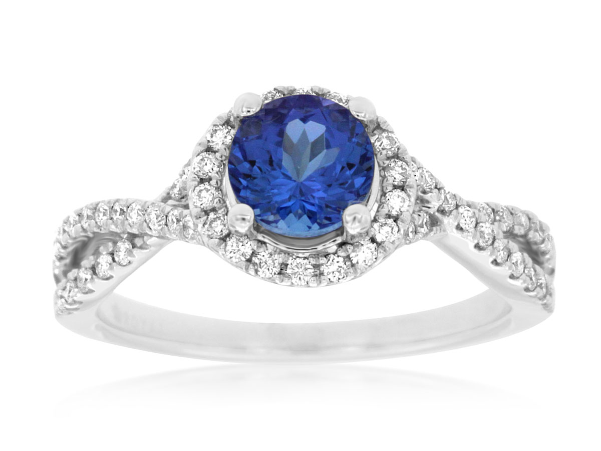 TANZANITE & DIAMOND RING