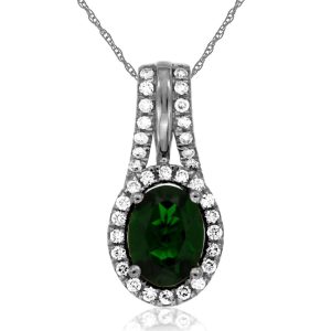 RUSSALITE & DIAMOND PENDANT