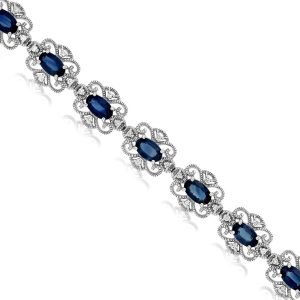 SAPPHIRE & DIAMOND BRACELET