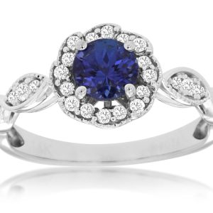 TANZANITE & DIAMOND RING