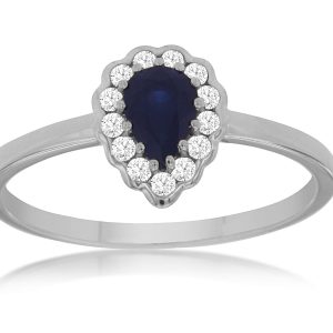 SAPPHIRE & DIAMOND RING