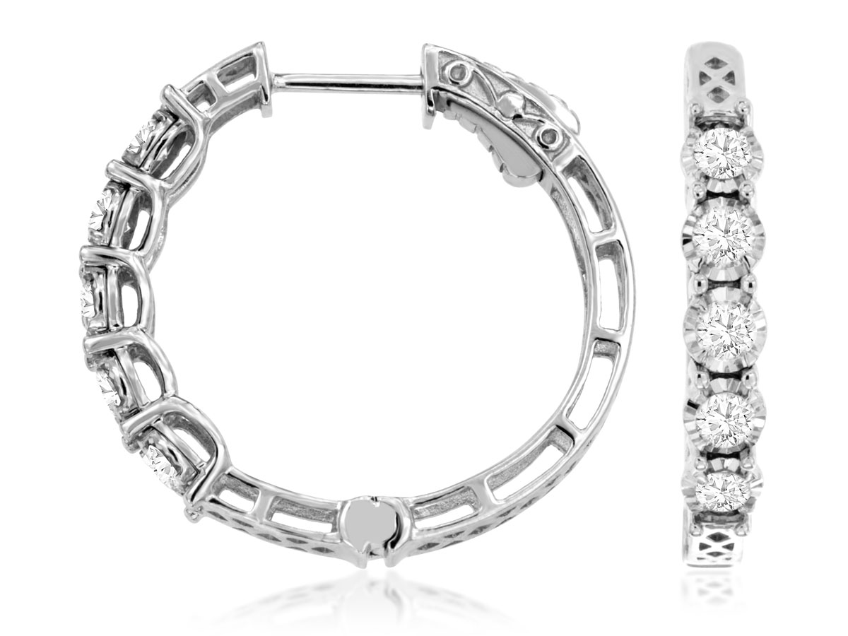 DIAMOND HOOPS 26MM