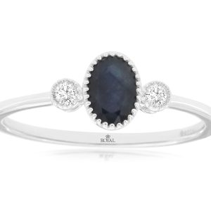 SAPPHIRE & DIAMOND RING