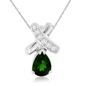 RUSSALITE & DIAMOND PENDANT