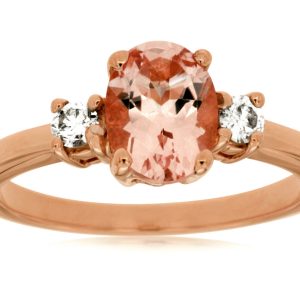 MORGANITE & DIAMOND RING