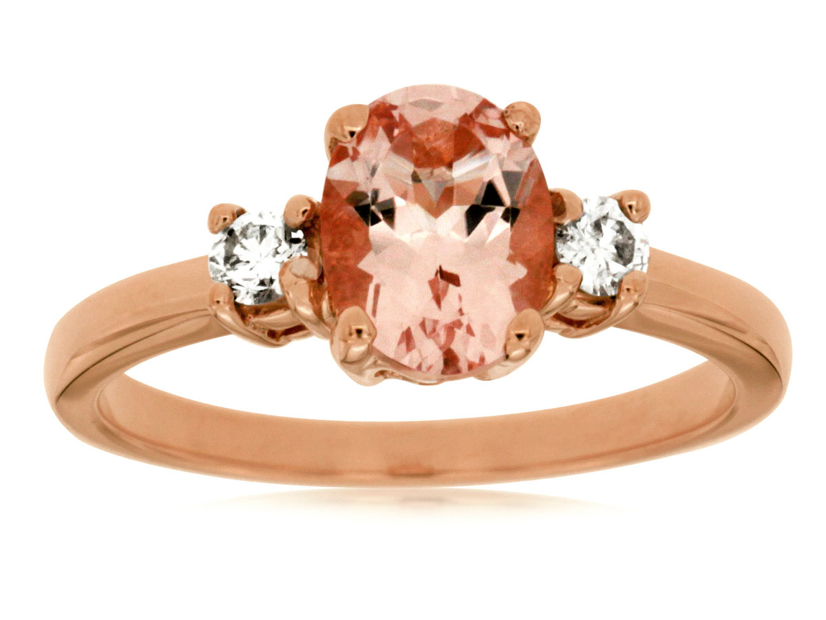MORGANITE & DIAMOND RING