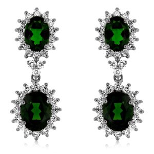 RUSSALITE & DIAMOND EARRING