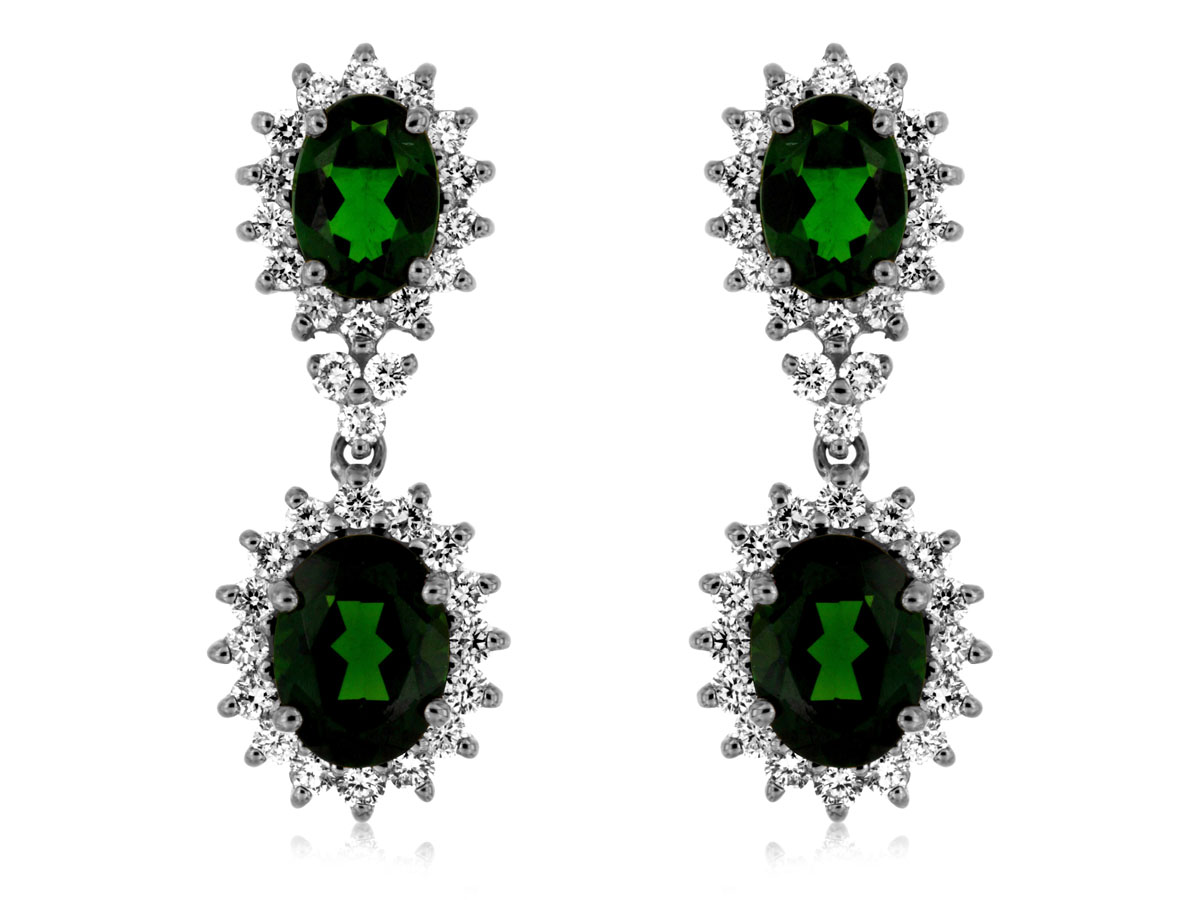 RUSSALITE & DIAMOND EARRING