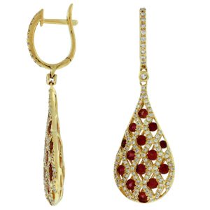 RUBY & DIAMOND EARRING