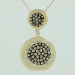 DIAMOND &MOCHA DIAMOND PENDANT