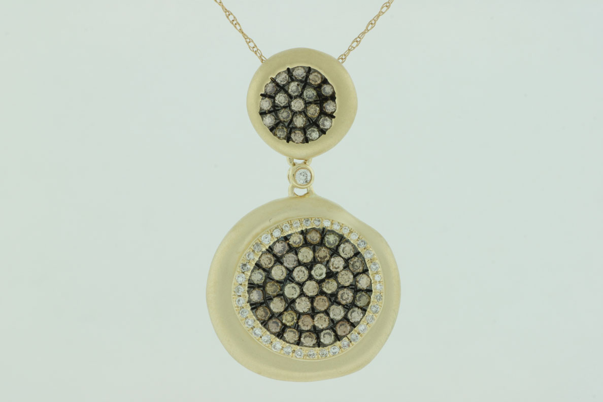 DIAMOND &MOCHA DIAMOND PENDANT