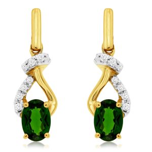 RUSSALITE & DIAMOND EARRING