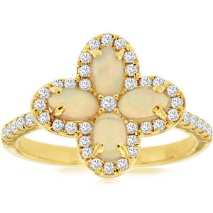 OPAL & DIAMOND RING
