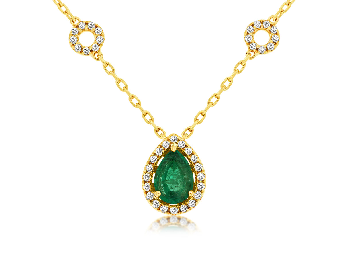 EMERALD & DIAMOND NECKLACE