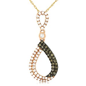 DIAMOND &MOCHA DIAMOND PENDANT