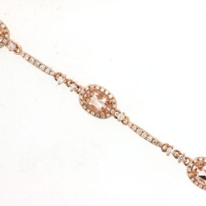 MORGANITE & DIAMOND BRACELET