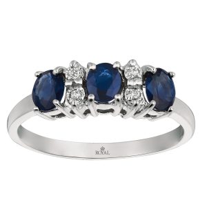 SAPPHIRE & DIAMOND RING