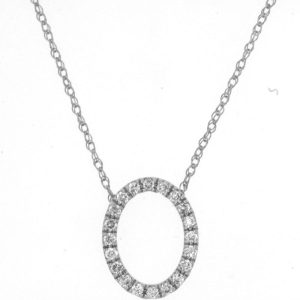 DIAMOND OVAL NECKLACE