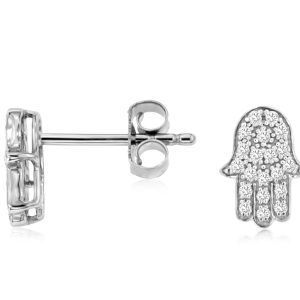 DIAMOND HAND EARRING