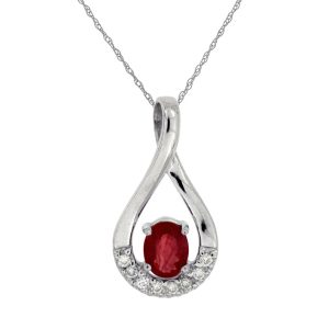 RUBY & DIAMOND PENDANT
