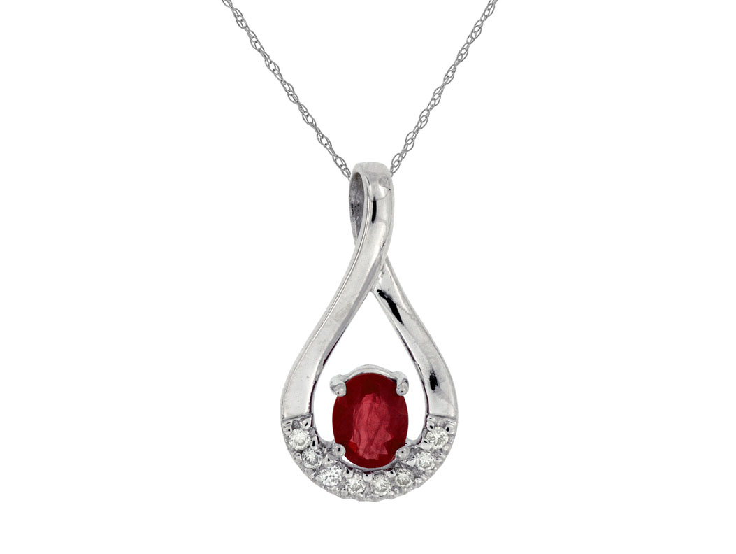 RUBY & DIAMOND PENDANT
