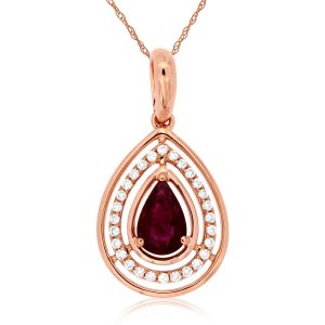 RUBY & DIAMOND PENDANT
