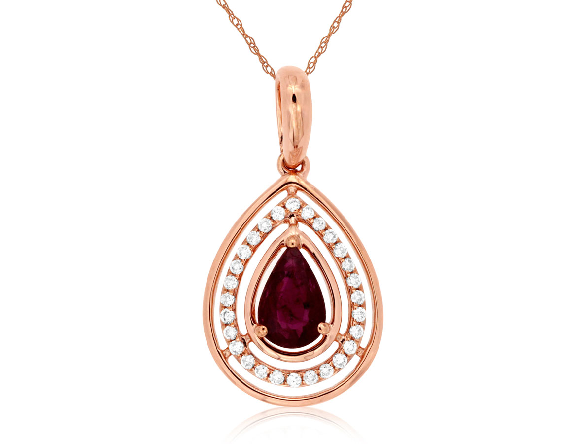 RUBY & DIAMOND PENDANT