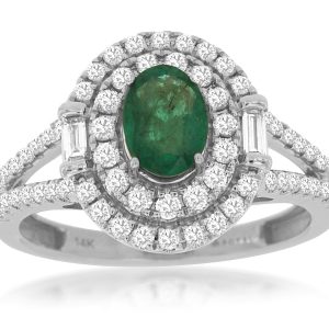EMERALD & DIAMOND RING