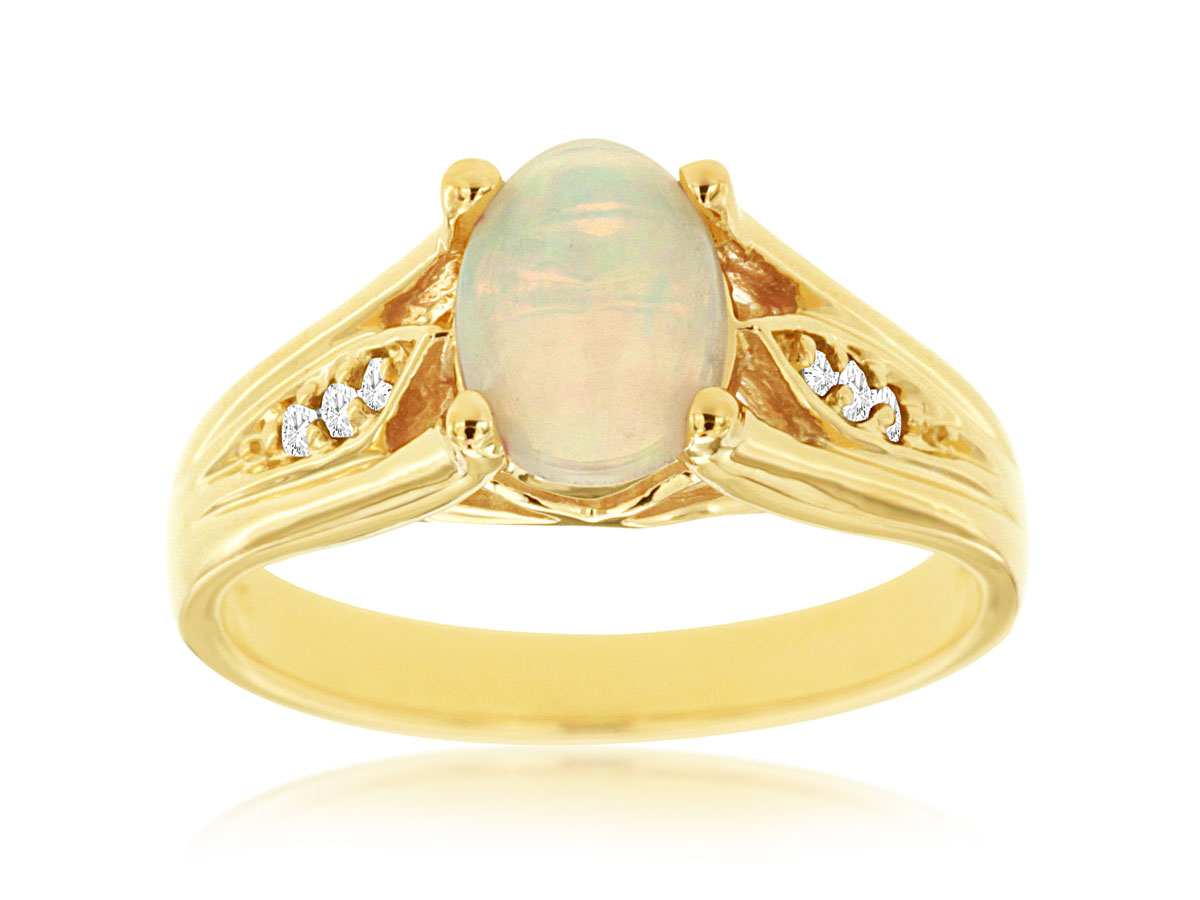 OPAL & DIAMOND RING