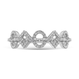 14K White Gold 1/4 Ct.Tw. Diamond Fashion Ring