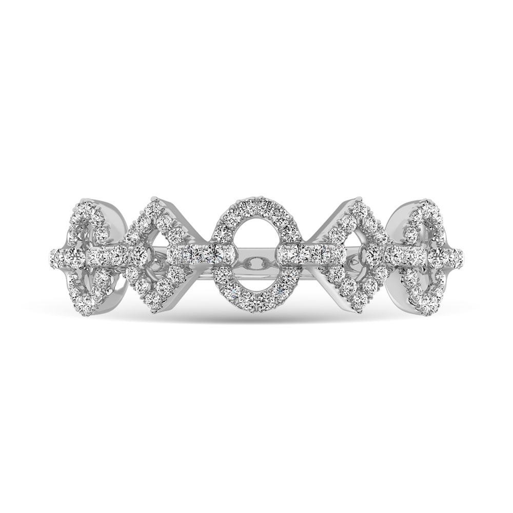 14K White Gold 1/4 Ct.Tw. Diamond Fashion Ring